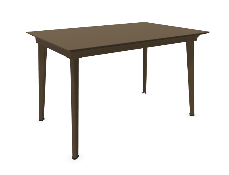 Table extensible PLUS4 BALCONY, 120/172 x 80 cm, Marron d'Inde