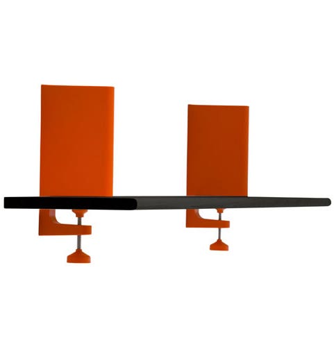 ÉTAGÈRE SPIKE - THE WILD BUNCH, 25 x 90 cm, Sans support, Hêtre teinté noir de MAGIS
