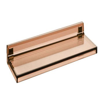 Etagère murale transparente SHELFISH de Kartell, Rose nude