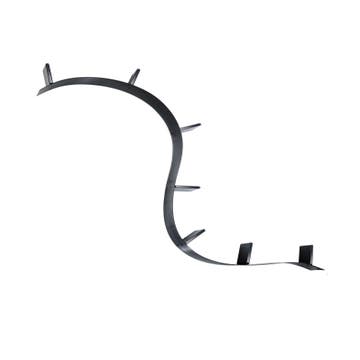Etagère BOOKWORM de Kartell, Noir, L.320 X H.19 X P.20