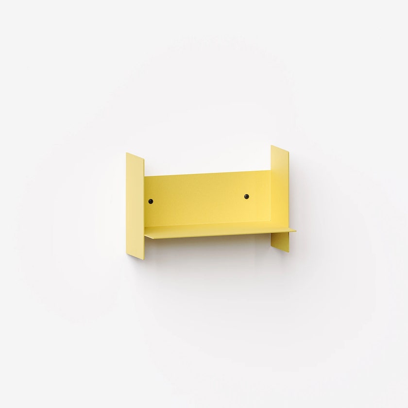 Etagère murale PLI en acier- 30 x 15 cm - Jaune de Naples Etagère murale PLI en acier- 30 x 15 cm - Jaune de Naples