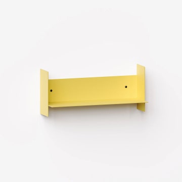 Etagère murale PLI en acier - 45 x 15 cm - Jaune de Naples