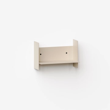 Etagère murale PLI en acier - 30 x 15 cm - Blanc Crème