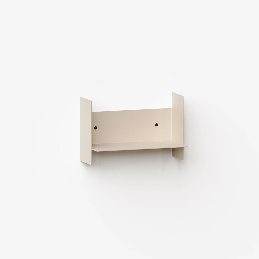 Etagère murale PLI en acier - 30 x 15 cm - Blanc Crème Etagère murale PLI en acier - 30 x 15 cm - Blanc Crème