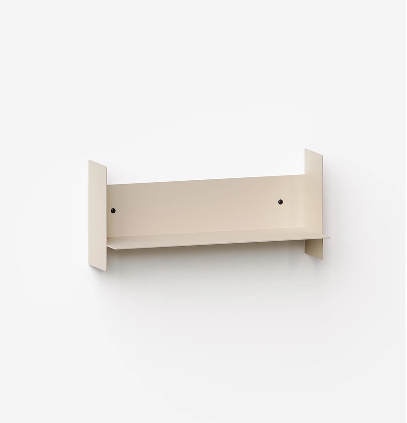 Etagère murale PLI en acier - 45 x 15 cm - Blanc Crème
