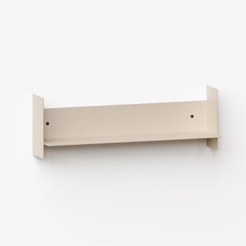 Etagère murale PLI en acier - 60 x 15 cm - Blanc Crème 