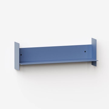 Etagère murale PLI en acier - 60 x 15 cm - Bleu Roche