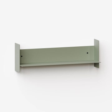 Etagère murale PLI en acier - 60 x 15 cm - Gris Eucalyptus