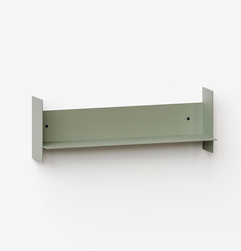 Etagère murale PLI en acier - 60 x 15 cm - Gris Eucalyptus
