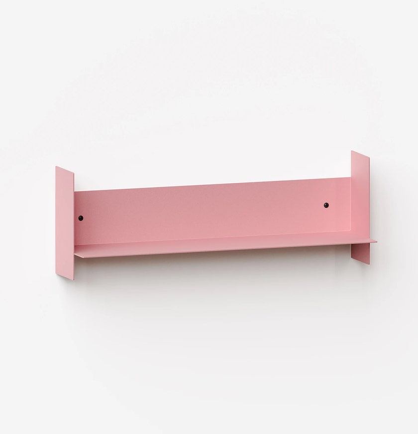Etagère murale PLI en acier - 60 x 15 cm - Rose Poudré