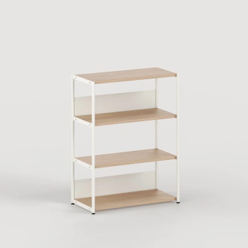 Etagère UNIT - H110 x L84cm - bois éco-certifié - Blanc Crème