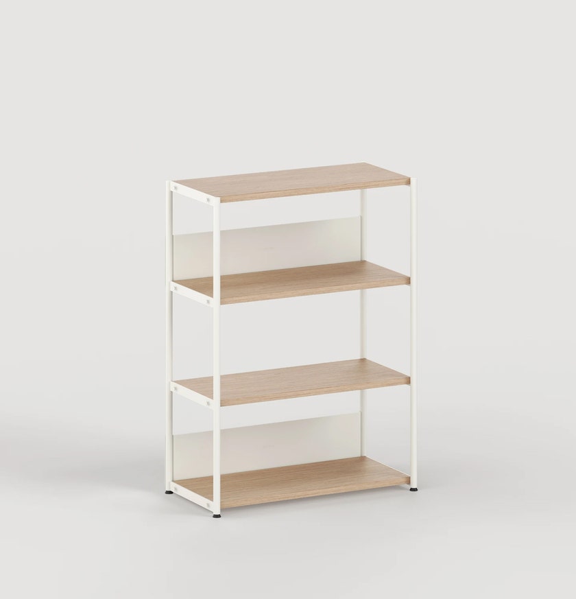 Etagère UNIT - H110 x L84cm - bois éco-certifié - Blanc Crème