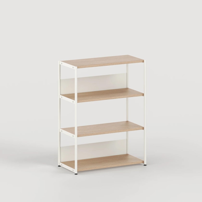 Etagère UNIT - H110 x L84cm - bois éco-certifié - Blanc Crème Etagère UNIT - H110 x L84cm - bois éco-certifié - Blanc Crème