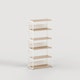 Etagère UNIT - H180 x L84cm - bois éco-certifié - Blanc Crème