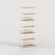 Etagère UNIT - H215 x L84cm - bois éco-certifié - Blanc Crème