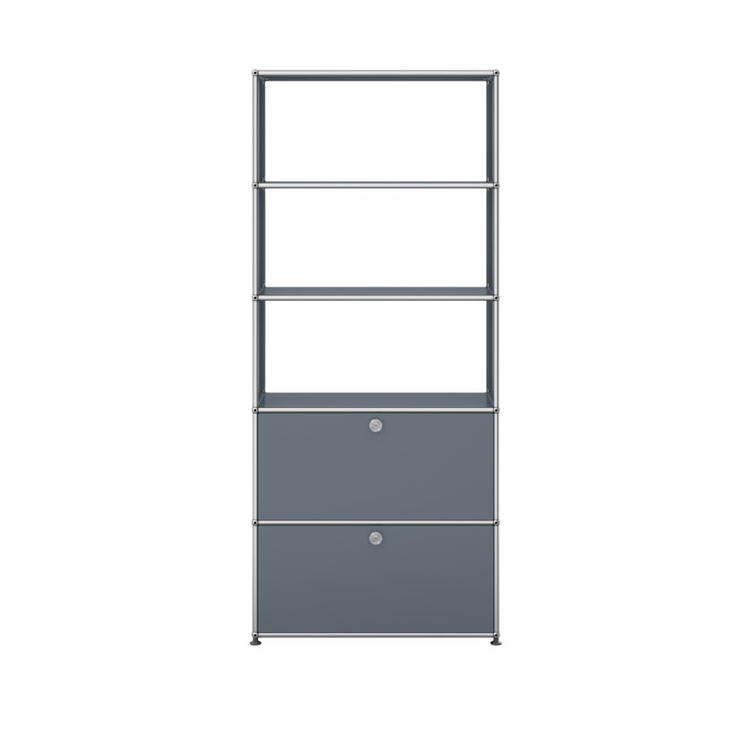 Étagère USM Haller M24, Gris moyen Étagère USM Haller M24, Gris moyen