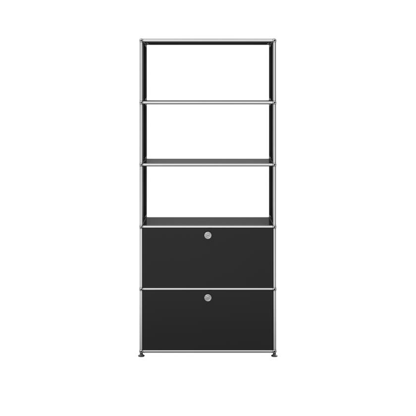 Étagère USM Haller M24, Noir graphite Étagère USM Haller M24, Noir graphite