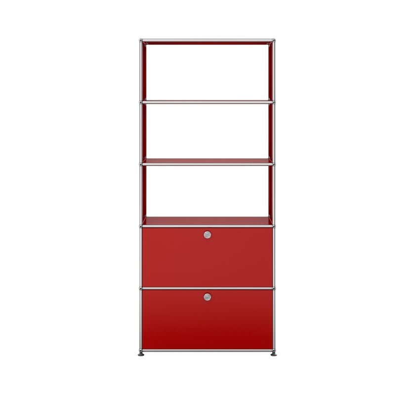 Étagère USM Haller M24, Rouge rubis Étagère USM Haller M24, Rouge rubis