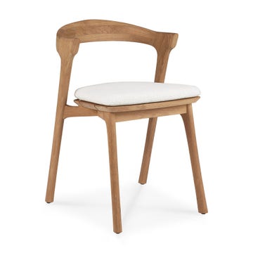 Chaise de jardin bok teck coussin mocha