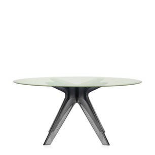 Table SIR GIO de Kartell, Pieds fumé, Jaune