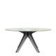Table SIR GIO, Pieds fumé, Jaune