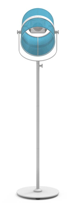 La lampe PARIS de Maiori, Structure blanche, Turquoise La lampe PARIS de Maiori, Structure blanche, Turquoise