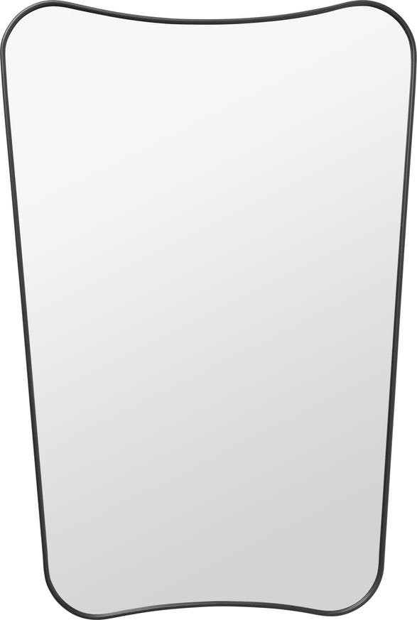 Miroir F.A 33 de Gubi, Petit, Laiton noir Miroir F.A 33 de Gubi, Petit, Laiton noir