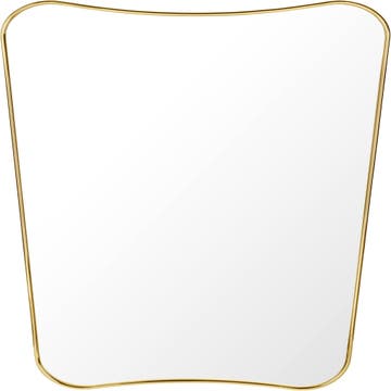 Miroir F.A 33 de Gubi, Petit, Laiton poli