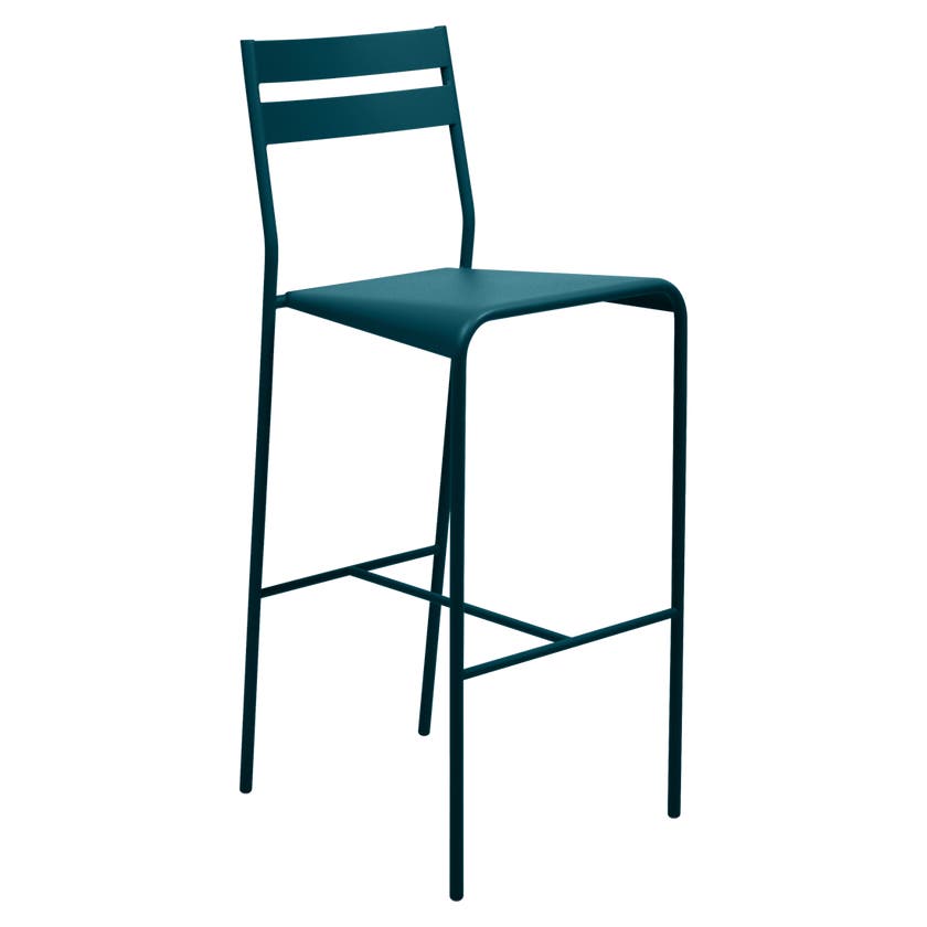 Tabouret de bar FACTO de Fermob, bleu acapulco Tabouret de bar FACTO de Fermob, bleu acapulco