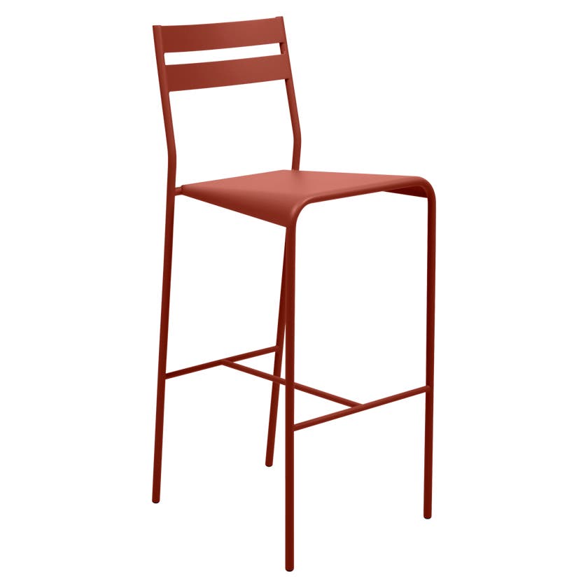 Tabouret de bar FACTO de Fermob, ocre rouge Tabouret de bar FACTO de Fermob, ocre rouge