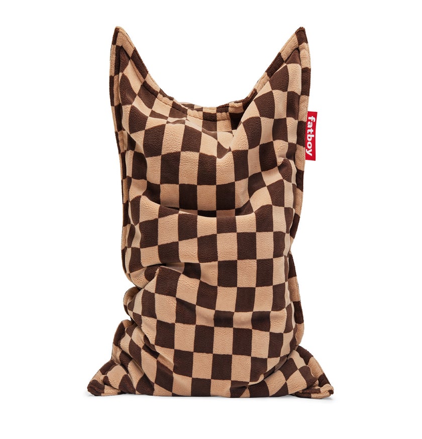 Pouf ORIGINAL SLIM SLIM TEDDY CHESS de Fatboy, Brown
