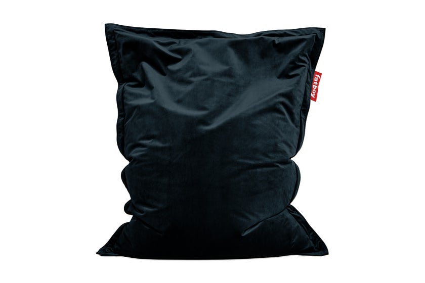 Pouf THE ORIGINAL SLIM VELVET RECYCLED de Fatboy, Night Pouf THE ORIGINAL SLIM VELVET RECYCLED de Fatboy, Night
