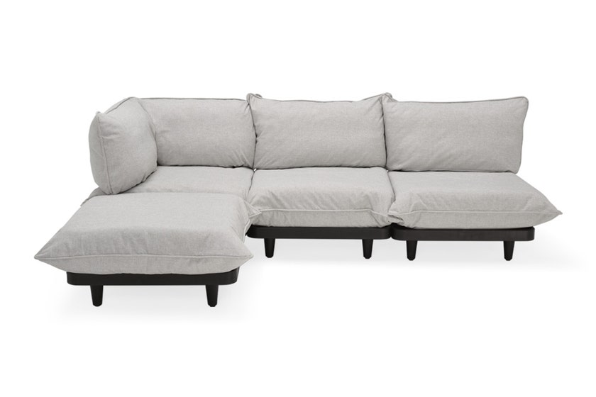 Canapé extérieur PALETTI SET de Fatboy, Large, Mist, Sans table basse Canapé extérieur PALETTI SET de Fatboy, Large, Mist, Sans table basse