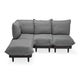 Canapé extérieur PALETTI SET, Large, Rock grey, Sans table basse