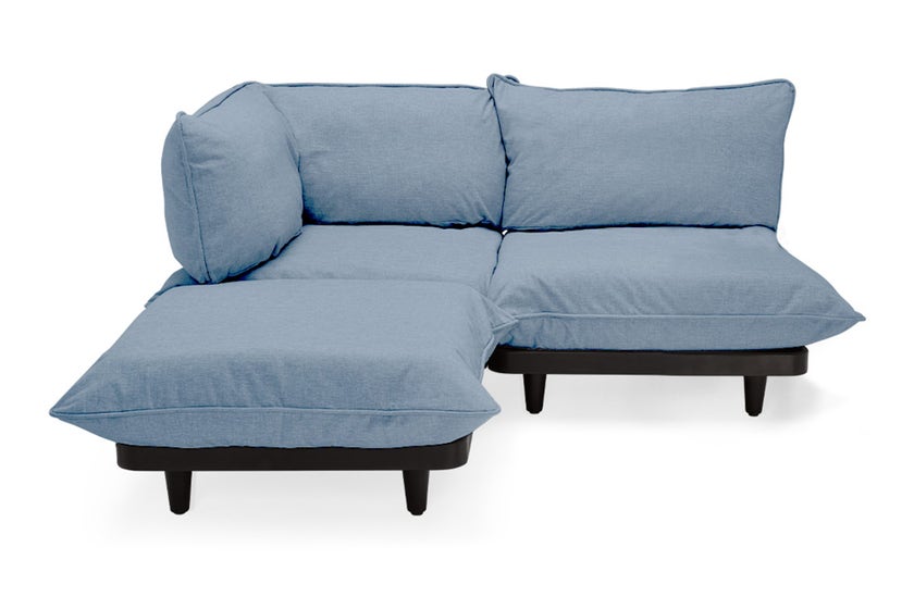 Canapé extérieur PALETTI SET de Fatboy, Blue storm, Medium, Sans table basse Canapé extérieur PALETTI SET de Fatboy, Blue storm, Medium, Sans table basse