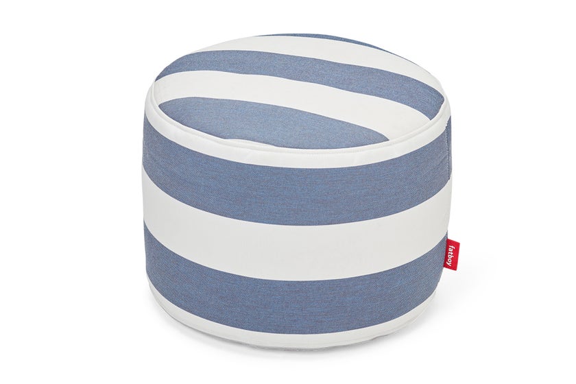 Pouf POINT OUTDOOR de Fatboy, Stripe Ocean blue Pouf POINT OUTDOOR de Fatboy, Stripe Ocean blue