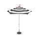 Parasol STRIPESOL, Avec socle anthracite, Anthracite