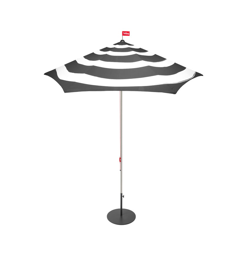 Parasol STRIPESOL de Fatboy, Avec socle anthracite, Anthracite
