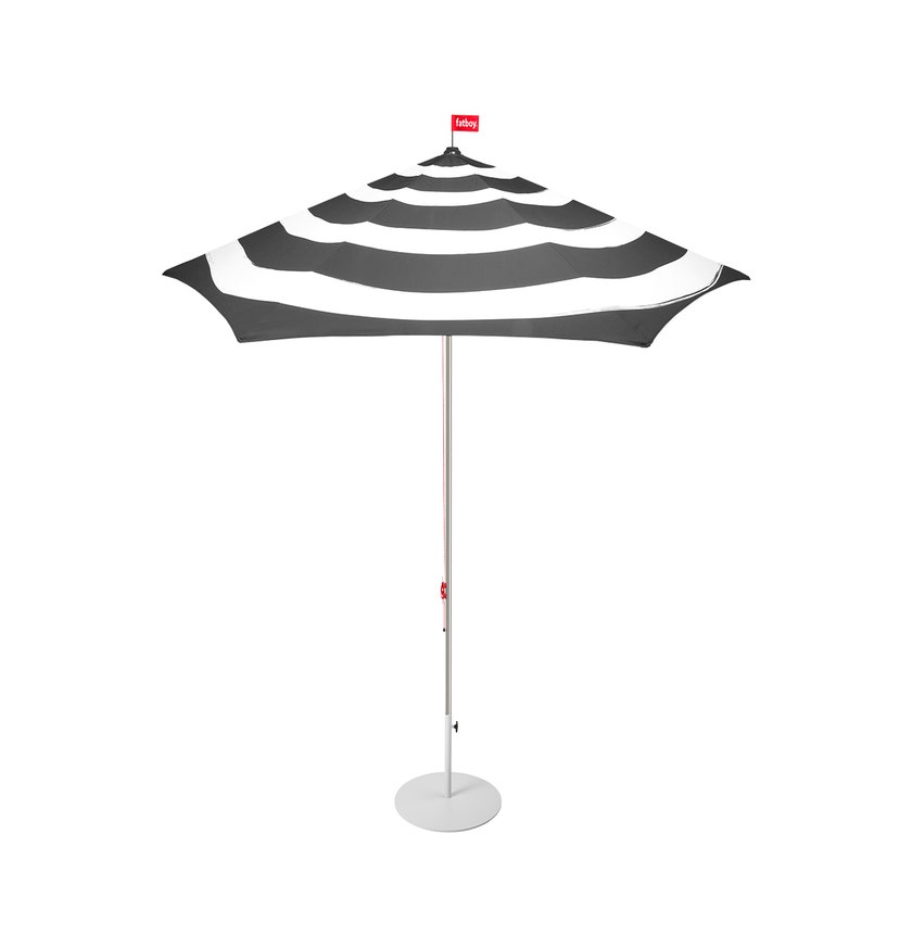 Parasol STRIPESOL de Fatboy, Avec socle gris clair, Anthracite