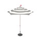 Parasol STRIPESOL de Fatboy, Avec socle anthracite, Light grey