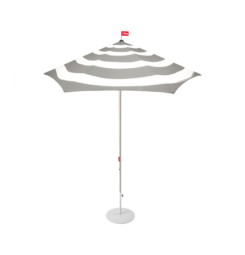 Parasol STRIPESOL de Fatboy, Avec socle gris clair, Light grey