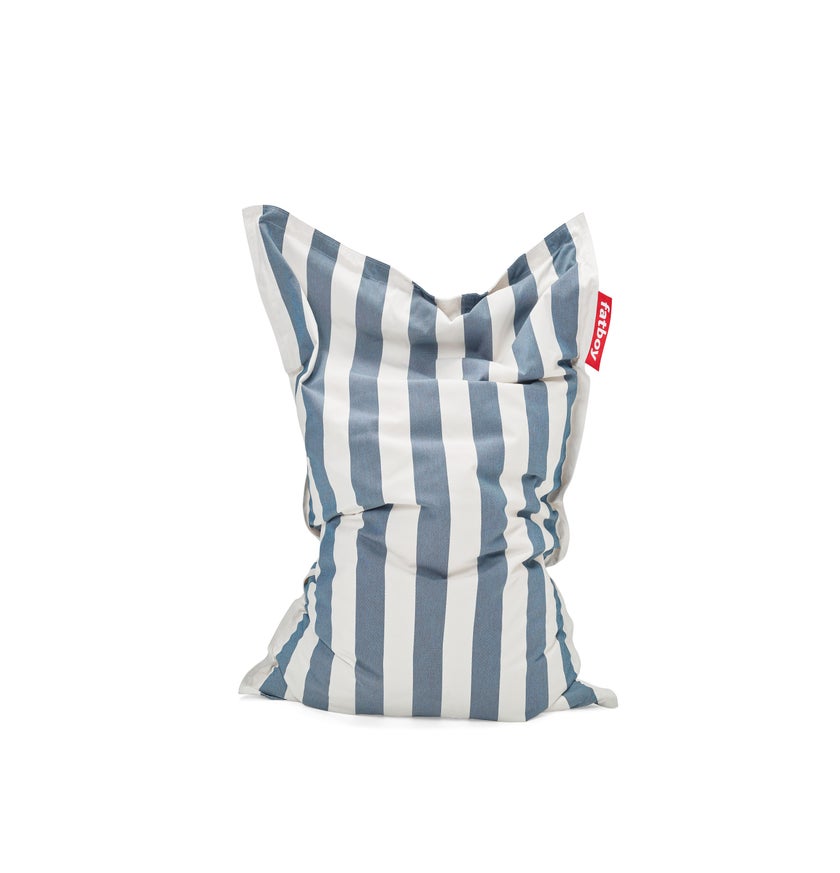 Pouf THE ORIGINAL OUTDOOR de Fatboy, Stripe Ocean blue