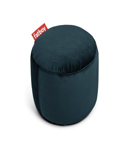 Pouf POINT VELVET de Fatboy, Bleu pétrole