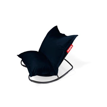 Rocking Chair Rock 'n Roll + pouf The Original Outdoor, Dark ocean