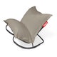 Rocking Chair Rock 'n Roll + pouf The Original Outdoor, Grey taupe