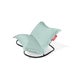 Rocking Chair Rock 'n Roll + pouf The Original Outdoor, Seafoam