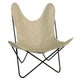 Fauteuil AA, Structure acier thermolaqué noir et lin, Ficelle