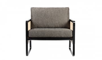 Fauteuil CANNAGE de RED Edition, Tissu coton, Caviar T37 Fauteuil CANNAGE de RED Edition, Tissu coton, Caviar T37
