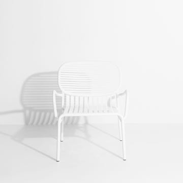 Fauteuil bas WEEK-END de Petite Friture, Blanc