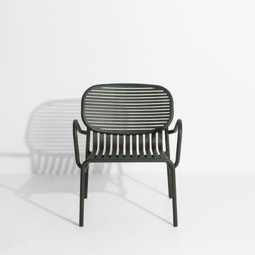 Fauteuil bas WEEK-END de Petite Friture, Vert Bouteille 